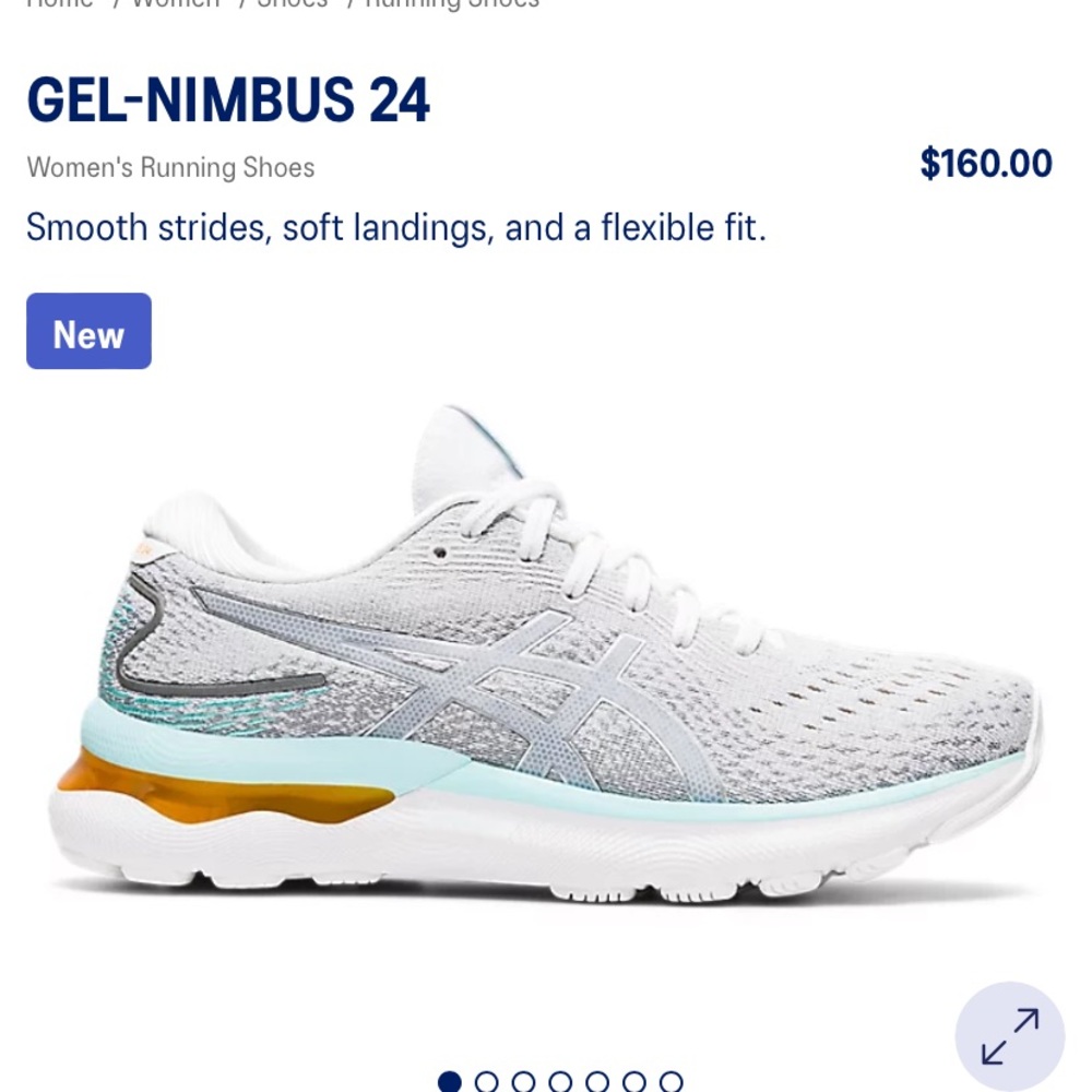 Womens ASICS running shoes